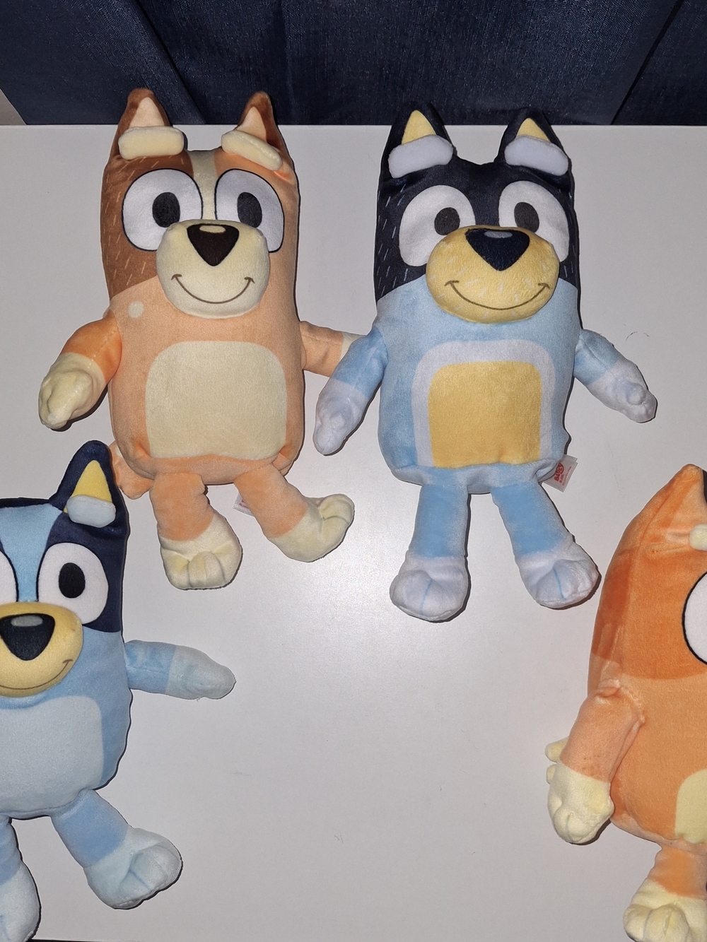 Ty Bluey and Friends Plush Set - Blue, Orange, Black, Brown